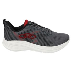 Zapatillas Olympikus Marte-156 Plomo C/Rojo