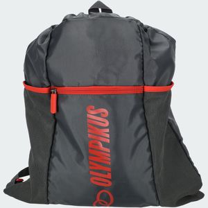 Mochila Gym Sac-811 Plomo C/Rojo
