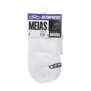 Medias Tripack Invisible Fem-923 Blanco