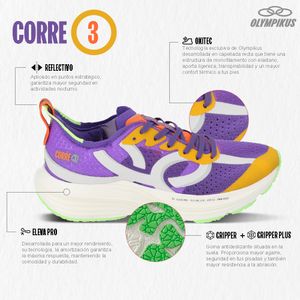 Zapatillas Running Olympikus Corre 3-203 Blanco